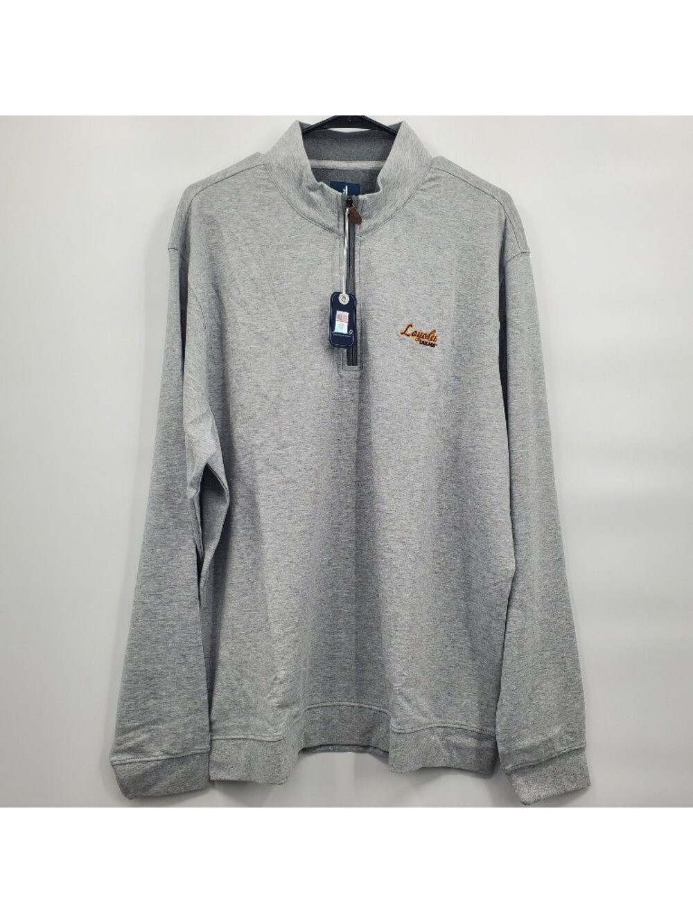 Johnnie-O Loyola University Chicago Sully 1/4 Zip Sweater Top Men Size XL NWT